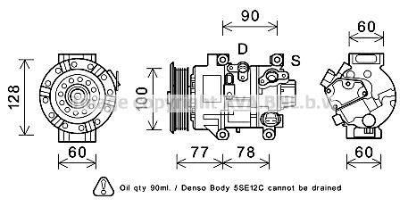 AVA QUALITY COOLING kompresorius, oro kondicionierius TOK584
